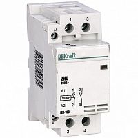 Модульный контактор МК-103 2P 8.4А 400/230 AC |  код.  18078DEK |  DEKraft